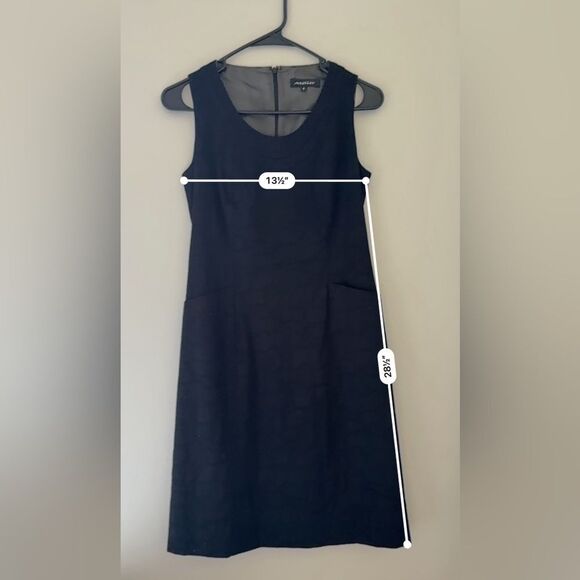 Atelier Black Two Piece Cropped Blazer and Sleeveless Dress with Pockets - Picture 7 of 13